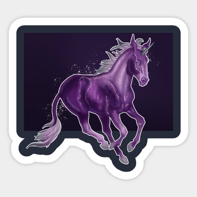 Space Unicorn Sticker by MeOfF